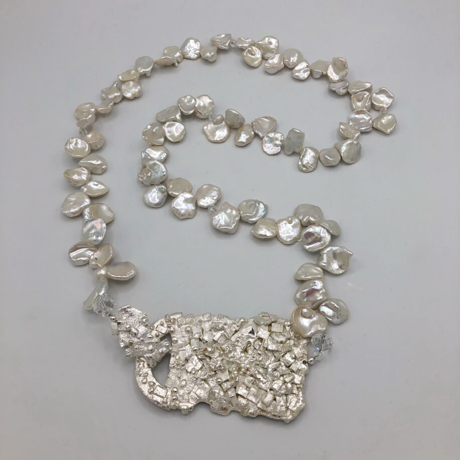 Keshi Pearl Necklace by Barbara Adams at The Avenue Gallery, a contemporary fine art gallery in Victoria, BC, Canada.