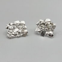 Silver Earrings by Barbara Adams at The Avenue Gallery, a contemporary fine art gallery in Victoria, BC, Canada.