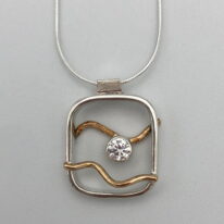 Wave Window Necklace by Chi's Creations at The Avenue Gallery, a contemporary fine art gallery in Victoria, BC, Canada.