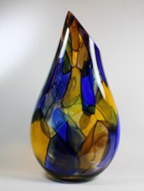 Stained Glass Vase by Guy Hollington at The Avenue Gallery, a contemporary fine art gallery in Victoria, BC, Canada.