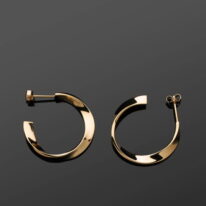 Twist Series Earrings (Vermeil, Mirror Finish) by HK+NP Studio at The Avenue Gallery, a contemporary fine art gallery in Victoria, BC, Canada.