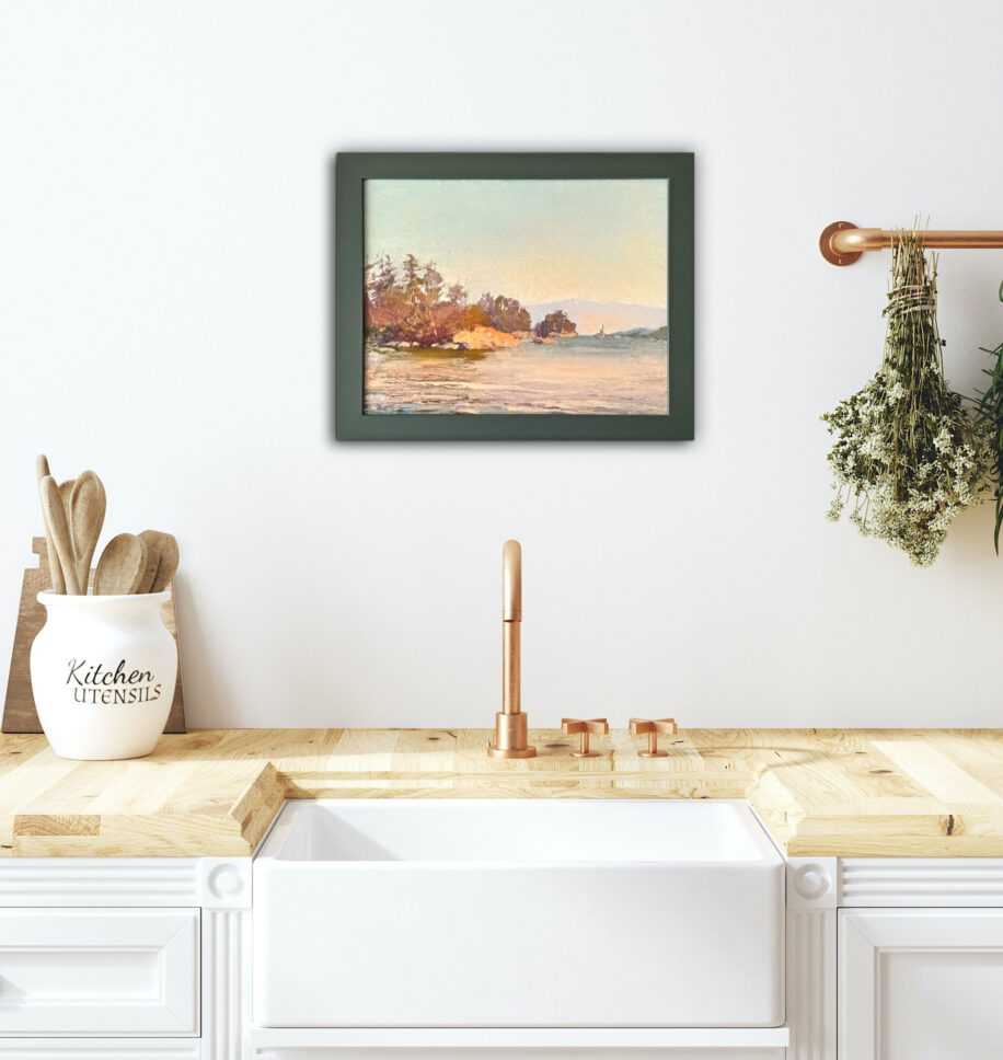 Fisgard Lighthouse by Andrii Yendakov at The Avenue Gallery, a contemporary fine art gallery in Victoria, BC, Canada.
