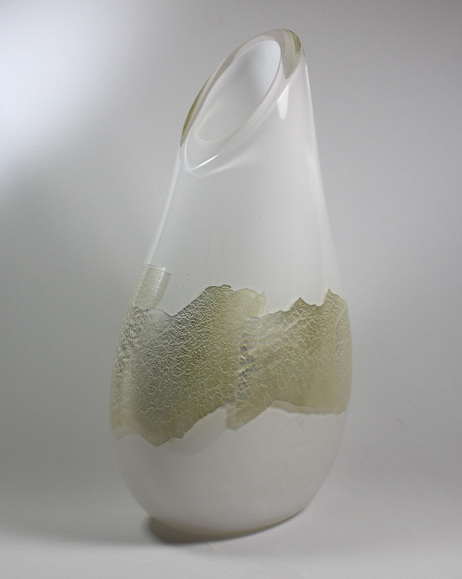 White with Silver Vase by Guy Hollington at The Avenue Gallery, a contemporary fine art gallery in Victoria, BC, Canada.