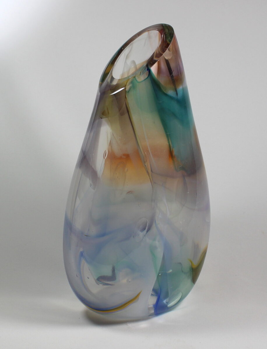 Ghosted Colour Meld Vase by Guy Hollington at The Avenue Gallery, a contemporary fine art gallery in Victoria, BC, Canada.