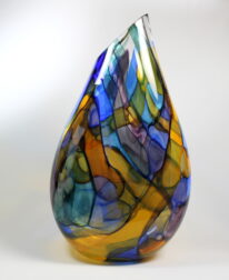 Stained Glass Vase by Guy Hollington at The Avenue Gallery, a contemporary fine art gallery in Victoria, BC, Canada.