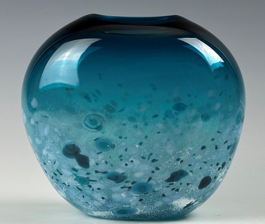 Tulip Vase (Teal) by Lisa Samphire at The Avenue Gallery, a contemporary fine art gallery in Victoria, BC, Canada.