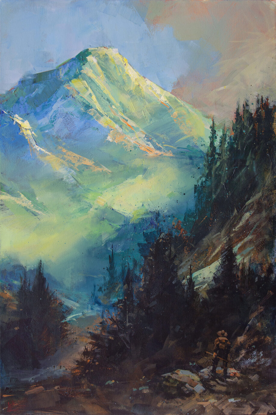 Silent Peaks by William Liao at The Avenue Gallery, a contemporary fine art gallery in Victoria, BC, Canada.