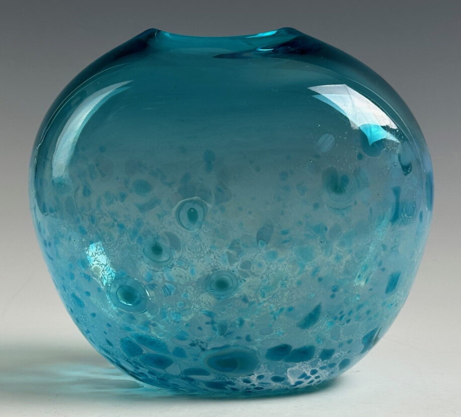 Tulip Vase (Copper Blue) by Lisa Samphire at The Avenue Gallery, a contemporary fine art gallery in Victoria, BC, Canada.