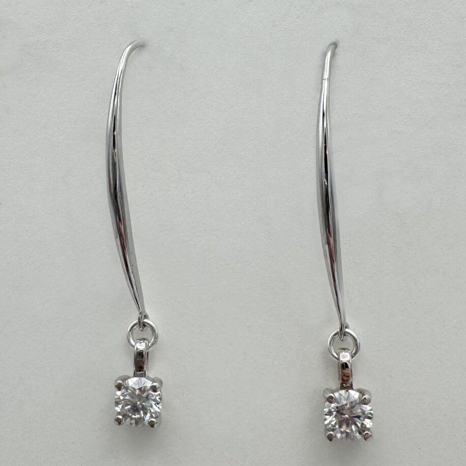 Lab Grown Diamond Earrings by Val Nunns at The Avenue Gallery, a contemporary fine art gallery in Victoria, BC, Canada.