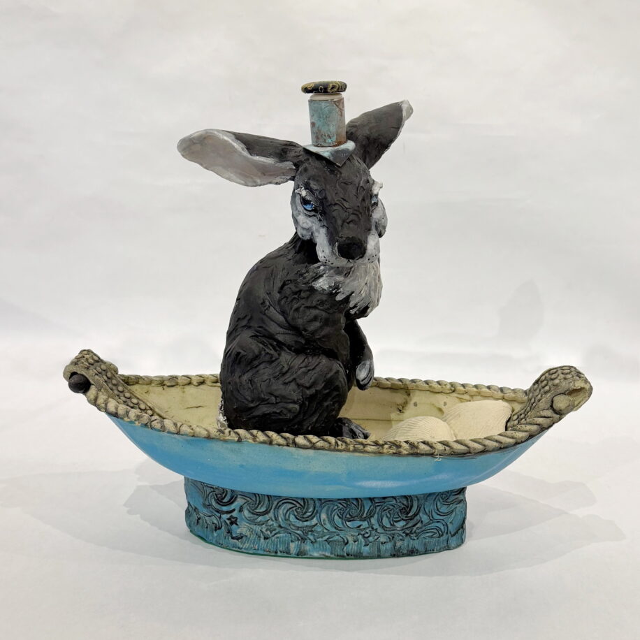 The Collector by Carolyn Houg at The Avenue Gallery, a contemporary fine art gallery in Victoria, BC, Canada.