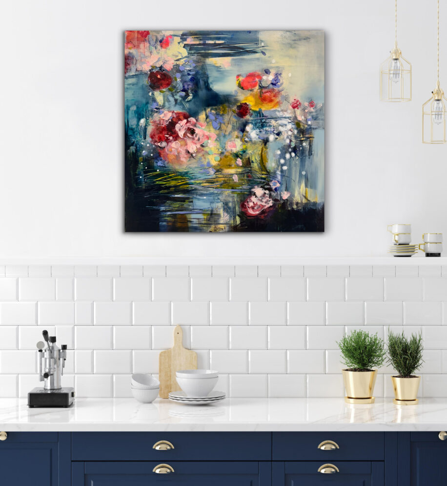 Petals Ripple in Water by Denna Erickson at The Avenue Gallery, a contemporary fine art gallery in Victoria, BC, Canada.
