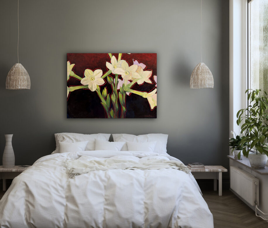 The Magic Red Line by Corre Alice at The Avenue Gallery, a contemporary fine art gallery in Victoria, BC, Canada.