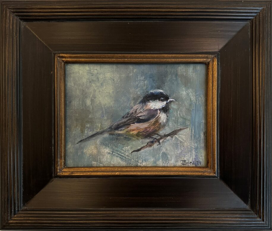 My Little Chickadee by Tanya Bone at The Avenue Gallery, a contemporary fine art gallery in Victoria, BC, Canada.