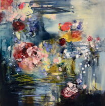 Petals Ripple in Water by Denna Erickson at The Avenue Gallery, a contemporary fine art gallery in Victoria, BC, Canada.