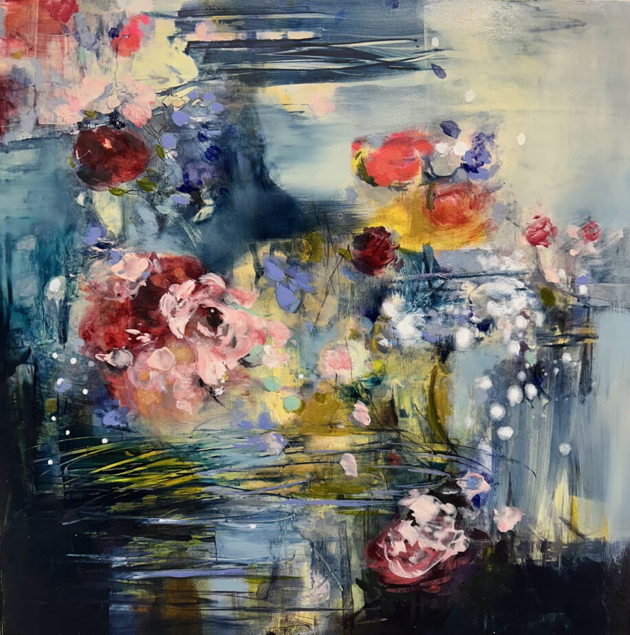 Petals Ripple in Water by Denna Erickson at The Avenue Gallery, a contemporary fine art gallery in Victoria, BC, Canada.