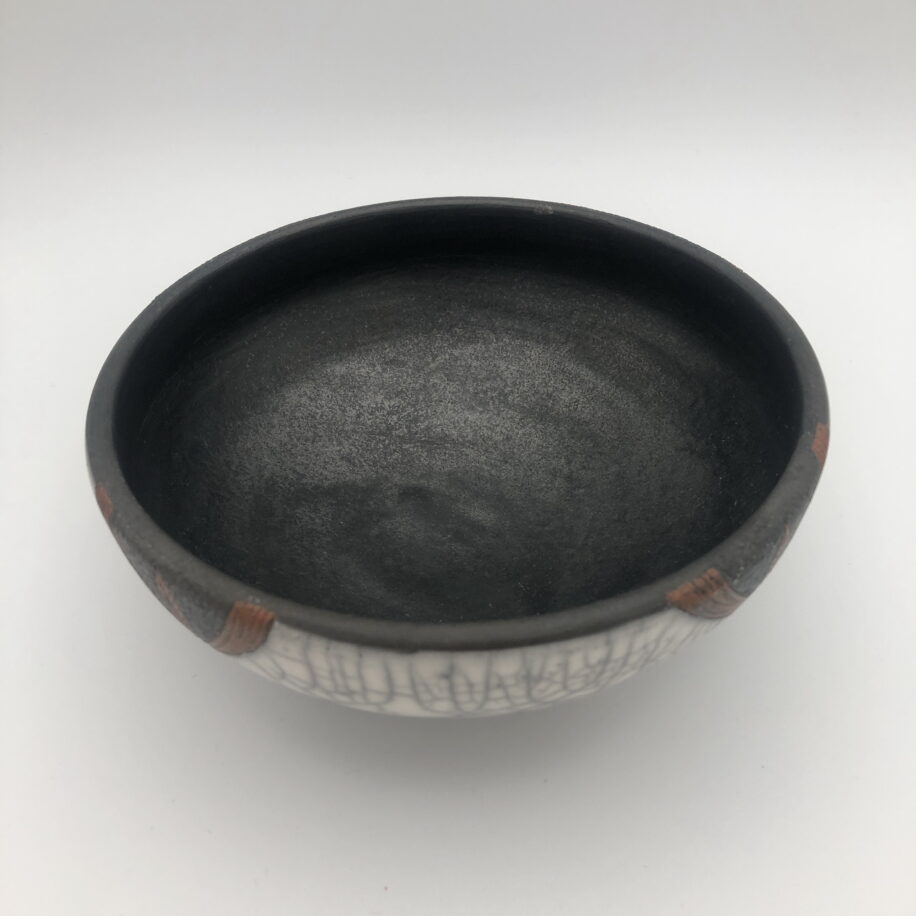 Naked Raku Bowl by Jan Lovewell at The Avenue Gallery, a contemporary fine art gallery in Victoria, BC, Canada.
