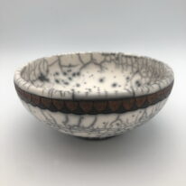 Naked Raku Bowl by Jan Lovewell at The Avenue Gallery, a contemporary fine art gallery in Victoria, BC, Canada.