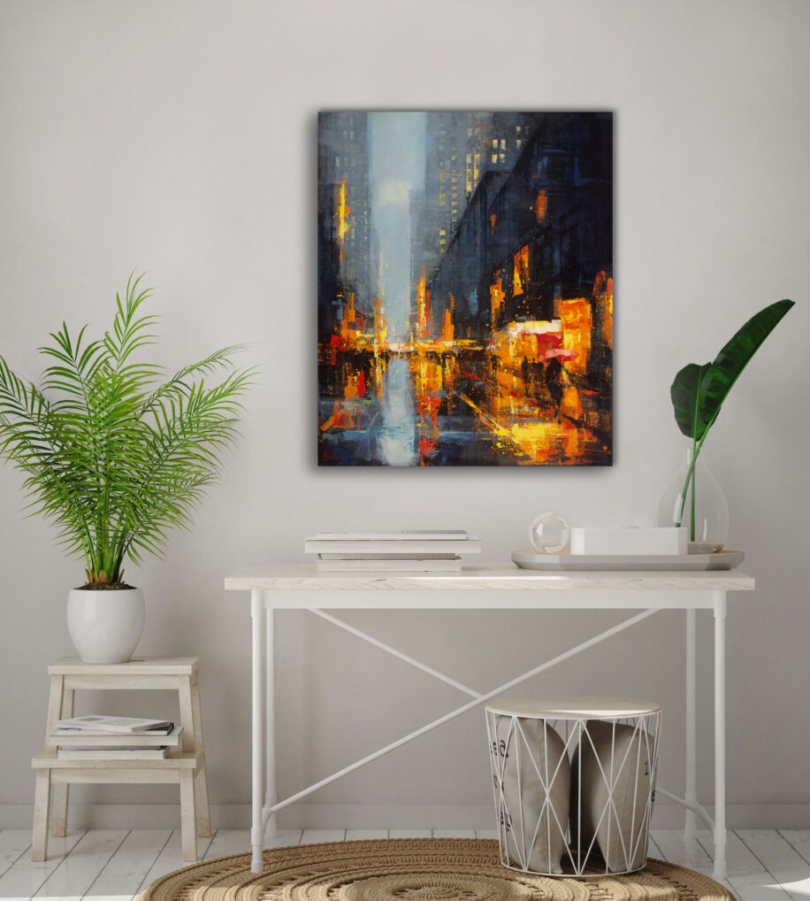 City of Lights by William Liao at The Avenue Gallery, a contemporary fine art gallery in Victoria, BC, Canada.