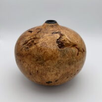 Big Leaf Maple Burl Hollow Form by Robert Wilman at The Avenue Gallery, a contemporary fine art gallery in Victoria, BC, Canada.
